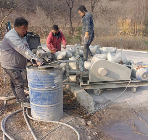 扎鲁特路面下沉注浆